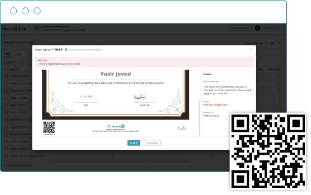 QR Code Verification